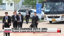 Head of Hyundai Group crosses inter-Korean border to attend memorial service