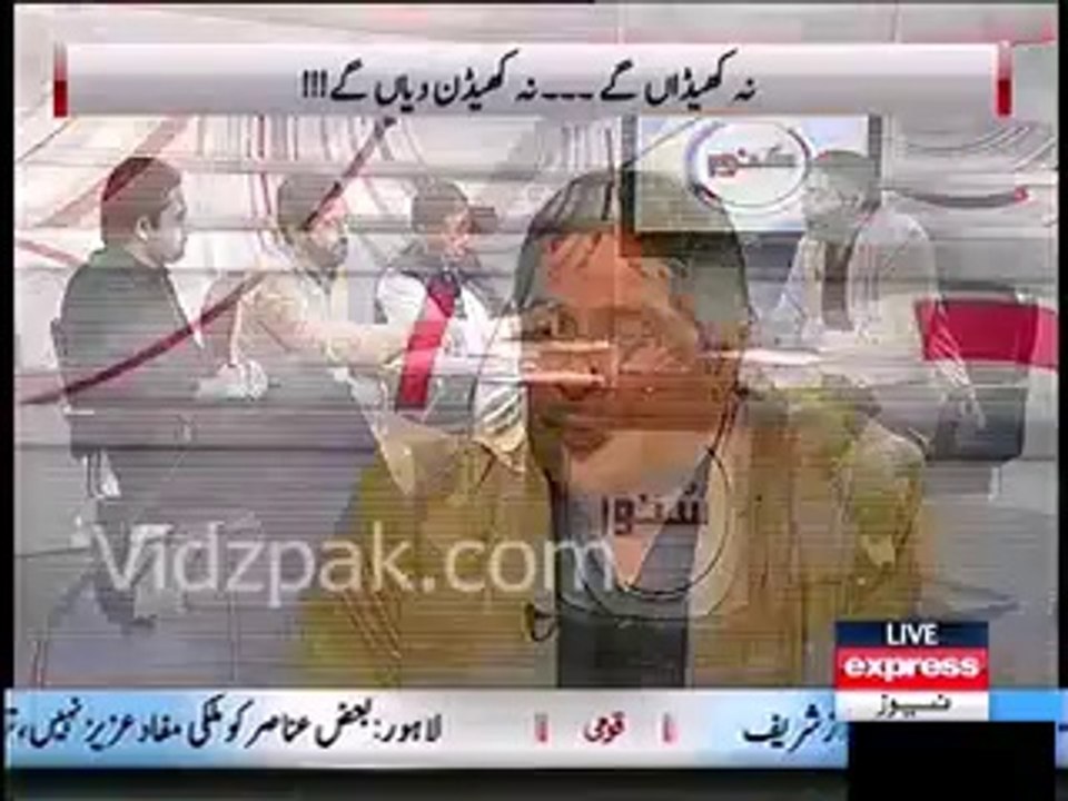 PML N Javaid Latif clashes with Anchor Rana Mubashir & left the show in the middle