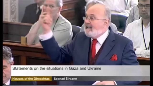 Senator David Norris Israel bombs first and weeps later.