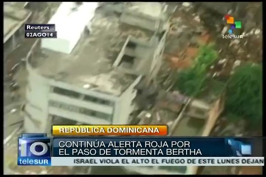 Se desbordan ríos en la República Dominicana por el paso de Bertha