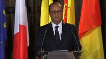 Allocution de François Hollande à l'Hôtel de Ville de Liège