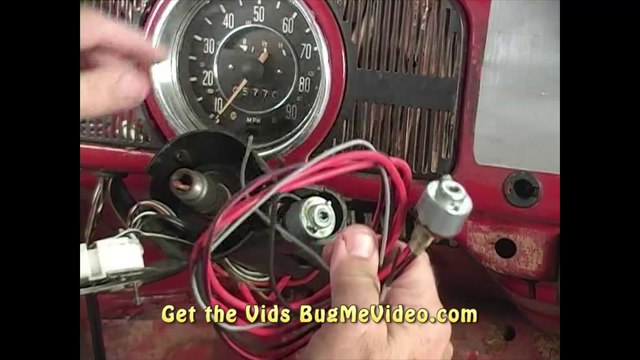 Classic VW BuGs How to remove replace late beetle ignition switch & housing