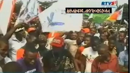 Kinshasa 04 Juillet 2014: Le meeting anti-révision,forte mobilisation  à la place Sainte-Thérése, dans la commune de N’djili.