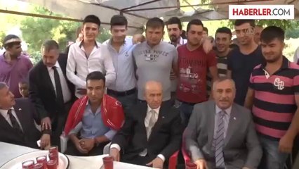 Bahçeli, Ağlasun'da asker adaylarını ziyaret etti -