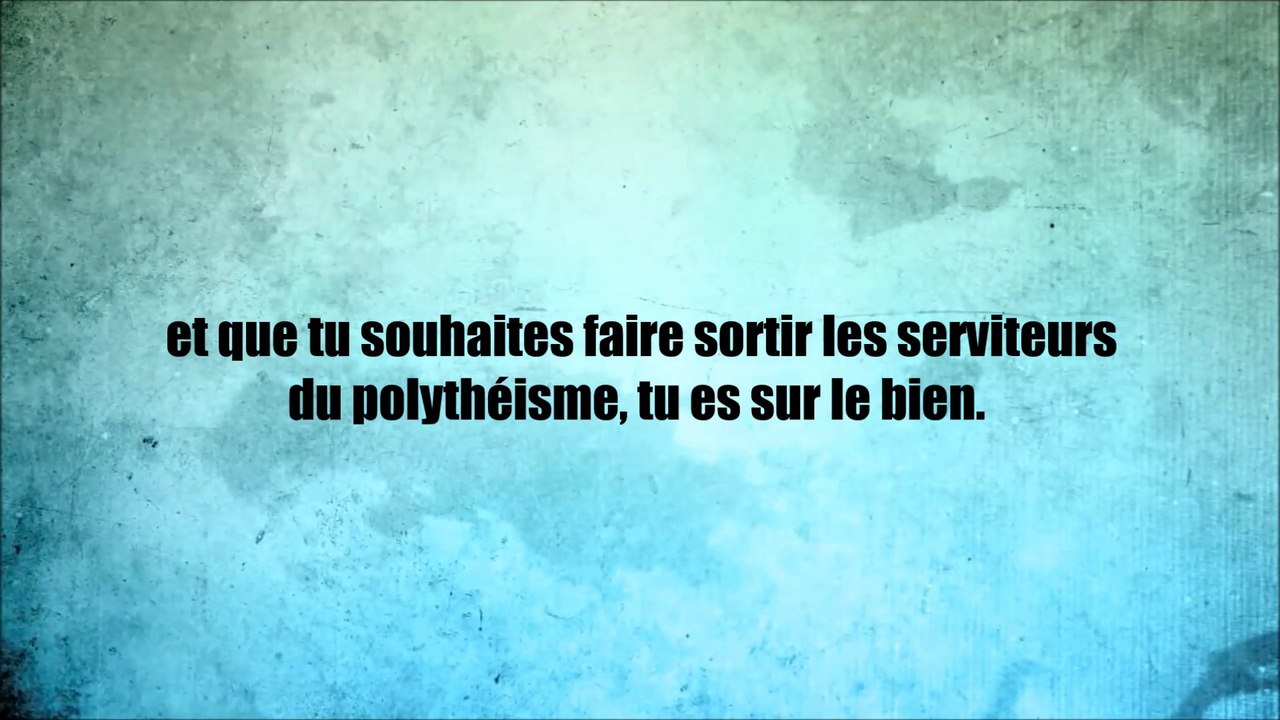 Quelle ton intention dans la da'wa ? Le visage d'Allah ou les éloges des gens ?