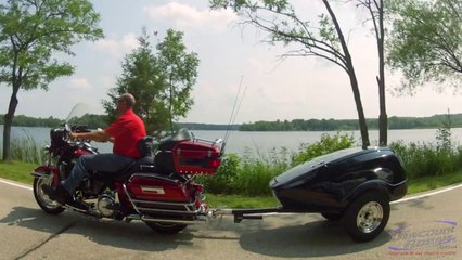 Black Widow Tow Behind Motorcycle Trailer