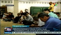 Musulmanes de Puerto Rico rezan por sus hermanos palestinos de Gaza