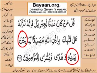002v97-98 verses  baqarah mp4 Very Simple Listen, look & learn word by word urdu translation of Quran in the easiest possible method bayaan.Quran sheikh imran faiz eidt by anila imran faiz