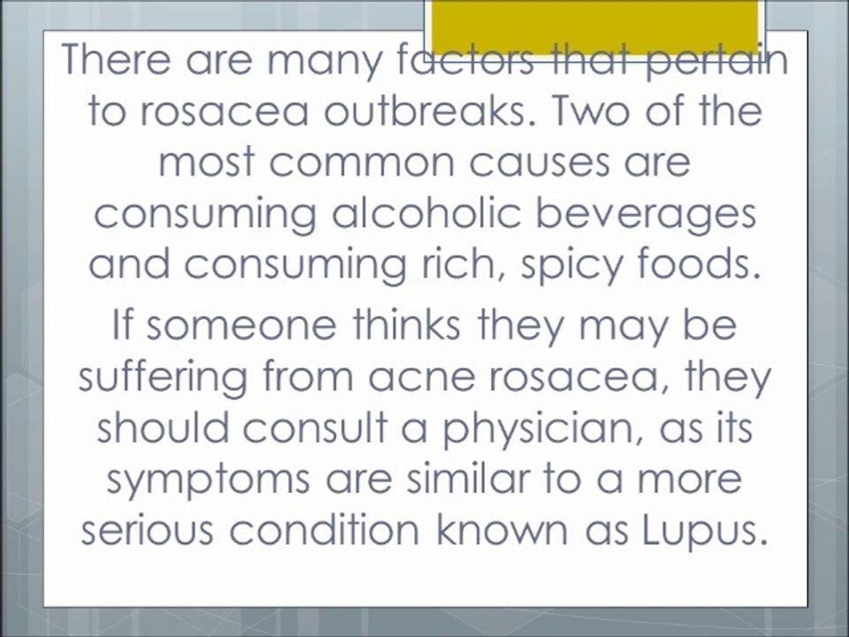 About Acne Rosacea