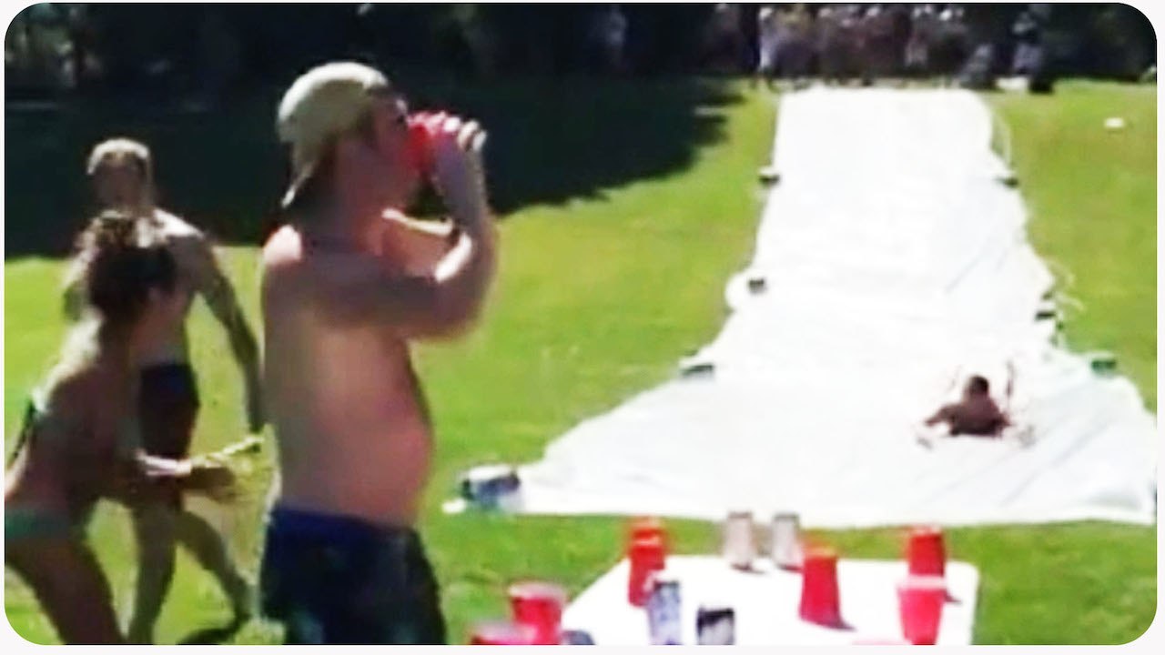 NEW Summer Drinking Game | Slip And Flip - video Dailymotion