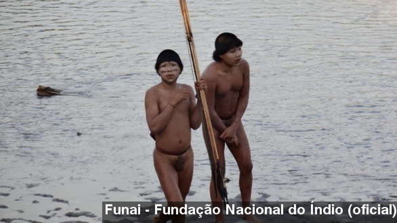 Rare Interaction With Amazon Tribe Caught On Video