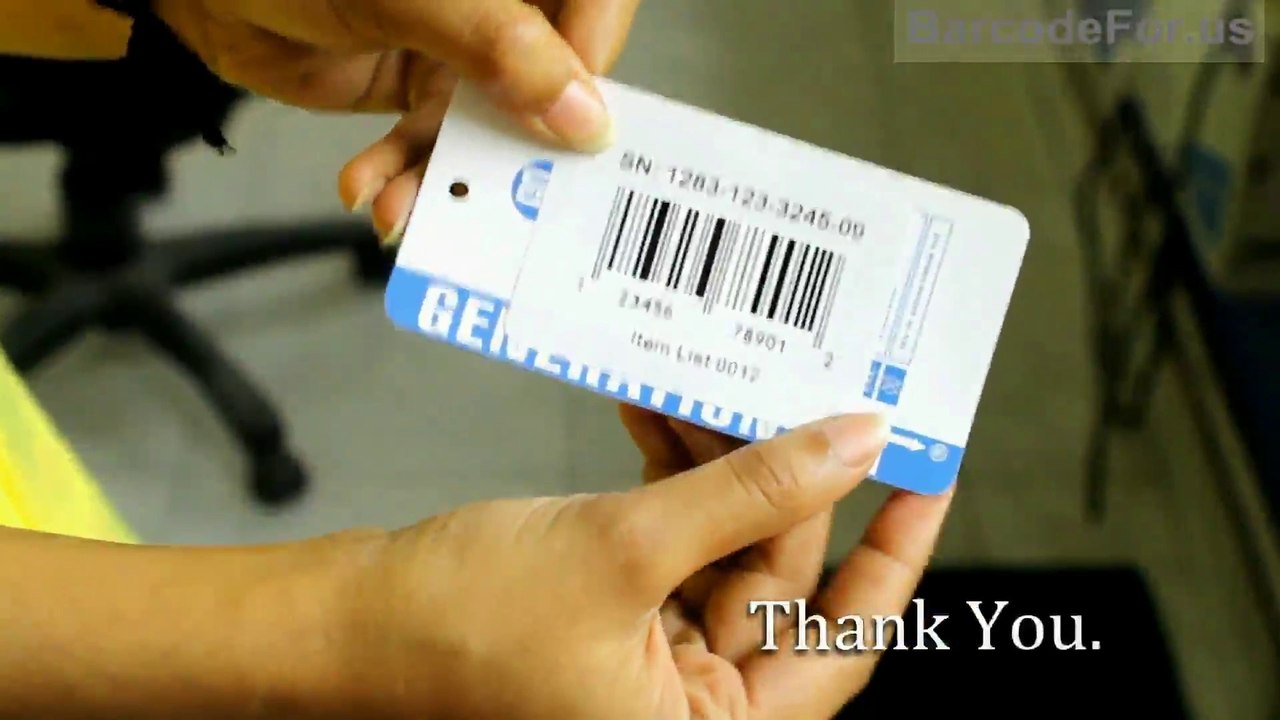 Design barcode label with UPCA font
