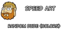Speed Art - Drawing A Random Dude In Sai (Colors)