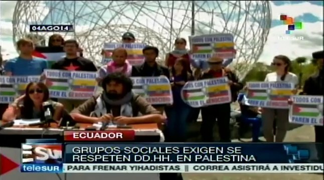 Ecuador: organizaciones sociales rechazan ataques de Israel en Gaza
