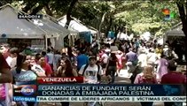 Venezuela: ganancias de Fundarte serán donadas a embajada de Palestina