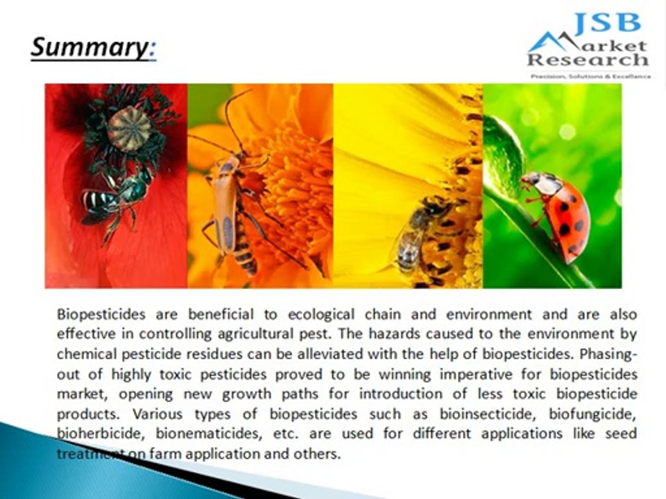 JSB Market Research: Biopesticides Market - Trends & Forecasts (2012 - 2017)