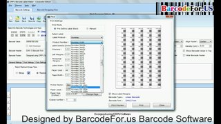 Set bar height and density of barcode fit on label