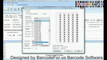 Set bar height and density of barcode fit on label