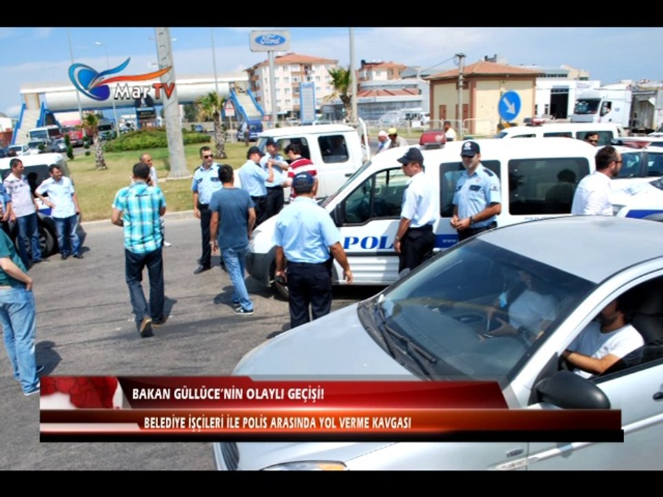 BAKAN GÜLLÜCE'NİN OLAYLI GEÇİŞİ!