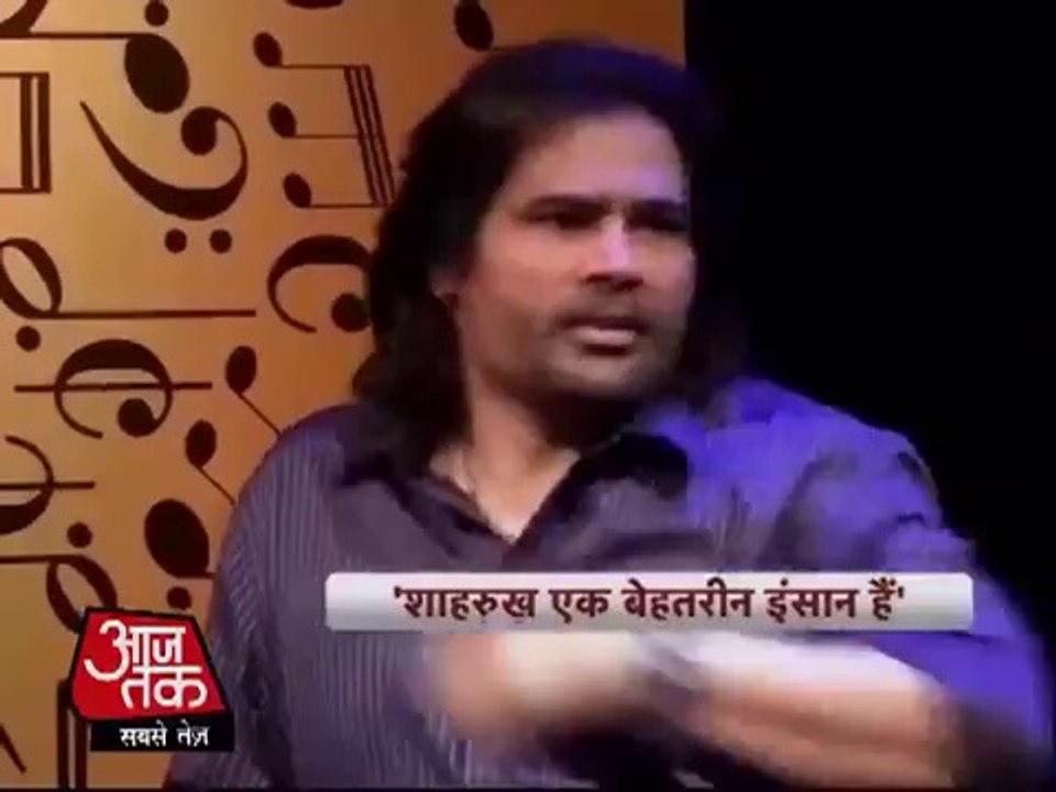 Shafqat Amanat Ali singing for Sharukh Khan on Sureeli Baat, Aajtak