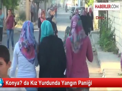 Konya'da Öğrenci Yurdunda Yangın Paniği
