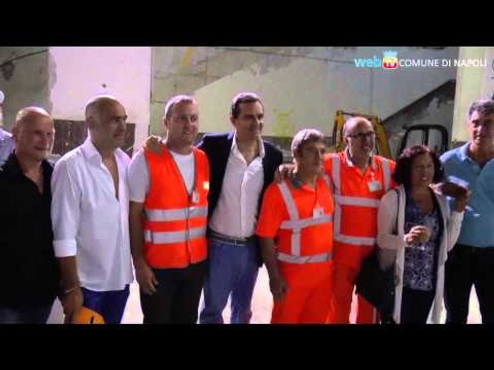 Napoli - Metro Linea 1, inaugurato cantiere tratta Centro Direzionale-Aeroporto -3- (02.08.14)