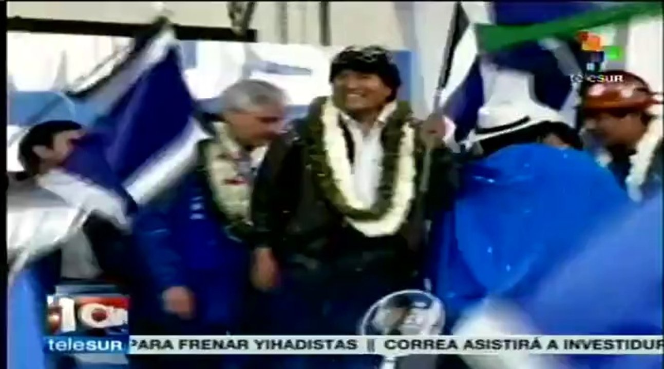 Candidatura de Evo Morales encabeza sondeo electoral en Bolivia