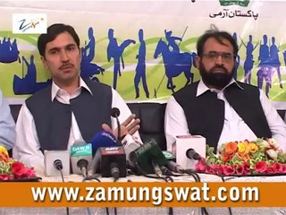 ڈی سی سوات کالام ٹوریسٹ گالا کے حوالے سے پریس کانفرنس کر رہے ہیں