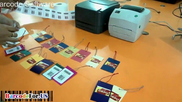 Generate barcode label for price tags