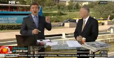 İhsanoğlu'yla Canlı Yayına Erdoğan Otobüsünün Girmesi