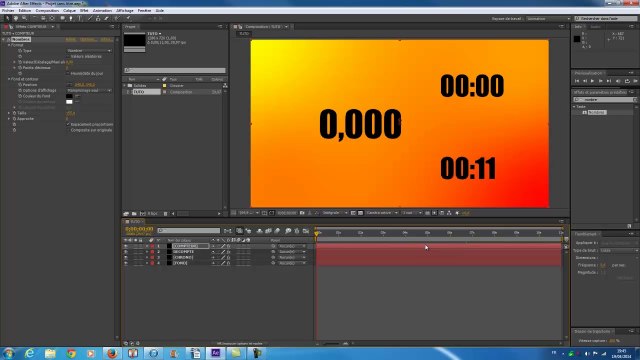 Créer un compteur / compte à rebours / chronomètre avec After Effect CS6