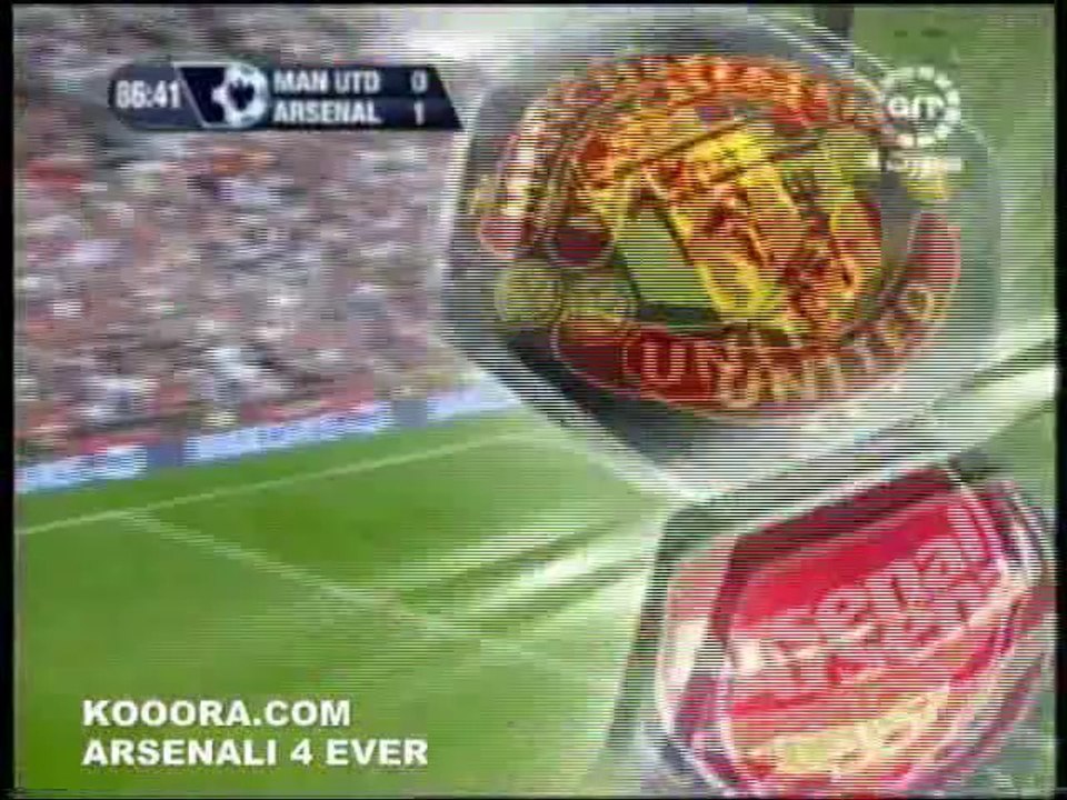 LAST 10 mins OF MANCHESTER UNITED 0-1 ARSENAL-- EPL 2006-2007