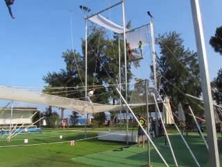 Pierre : saut trapèze volant au Club Med de Palmiye