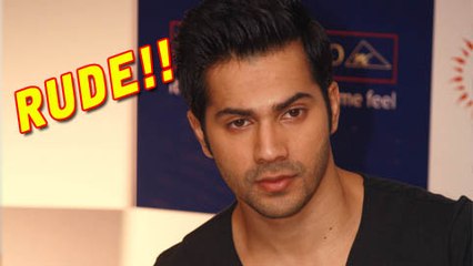 Shocking!! Varun Dhawan's Rude Behaviour For His Fans