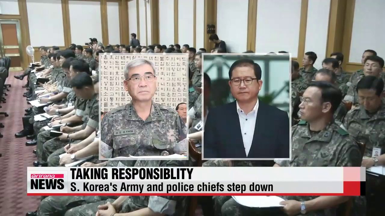 Army and police chiefs step down for agency failures