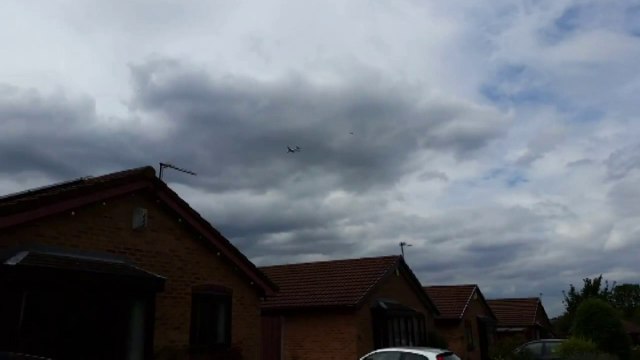 RAF jet escorted plane into Manchester Airport