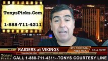 Minnesota Vikings vs. Oakland Raiders Pick Prediction NFL Preseason Pro Football Odds Preview 8-8-2014