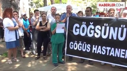 Sağlık Çalışanlarından Hastane Bahçesinde Kutlama