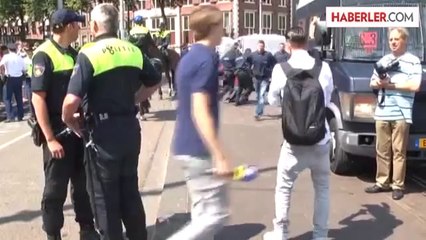 İsrail Büyükelçiliği önünde gösteri yapanlar gözaltına alındı -