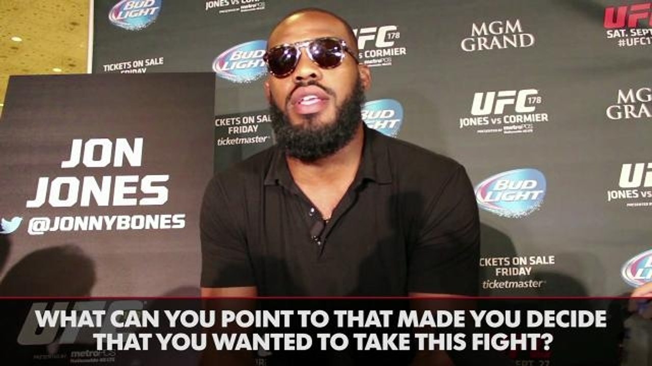 Jon Jones talks Daniel Cormier ahead of UFC 178