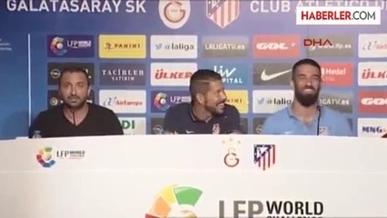 A. Madrid Teknik Direktörü Simeone ve Arda Turan Basın Toplantısı Düzenledi 1
