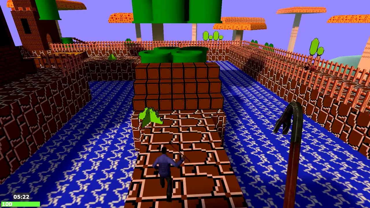 SUPER MARIO Garry's Mod Death Run.