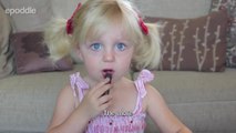 2-year-old gives adorable makeup tutorial