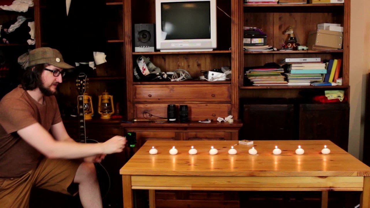 9 candles extinguished with a single punch