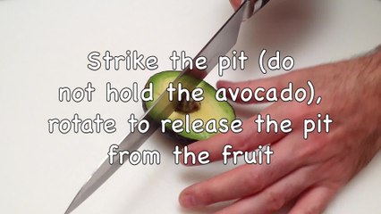 How to cut and peel an avocado in one minute