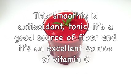 How to make a healthy strawberry, raspberry, and orange smoothie