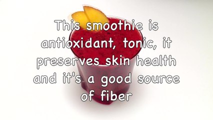 How to make a healthy raspberry, nectarine and blueberry smoothie