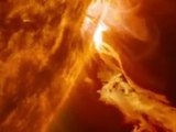 NASA captures incredible sun plasma burst