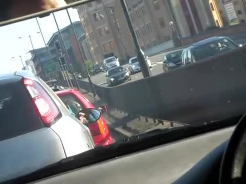 Rock, Paper, Scissors in a Traffic Jam