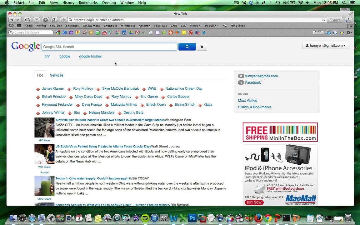 Adding Google Toolbar to Mac